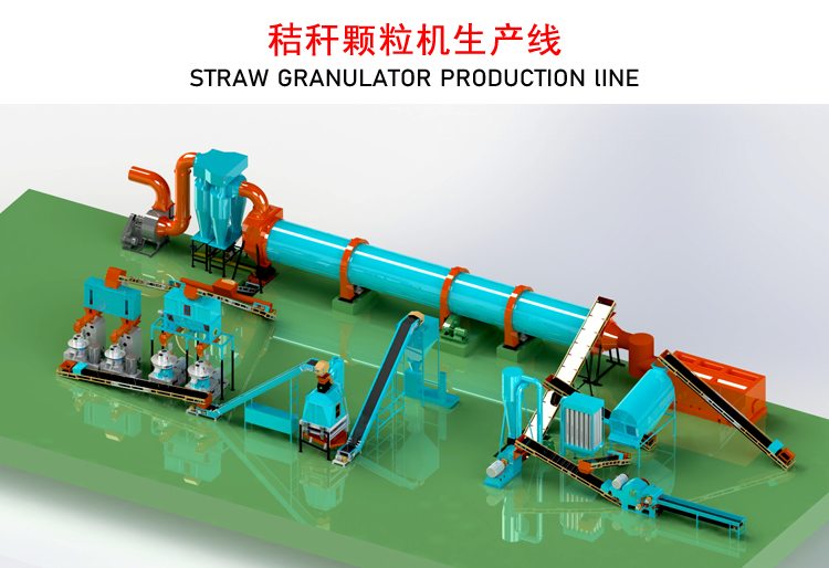 秸稈顆粒機(jī)生產(chǎn)線 秸稈顆粒機(jī)生產(chǎn)線