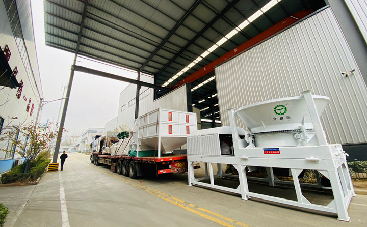 秸稈顆粒機生產線裝車完成，即將發往四川涼山