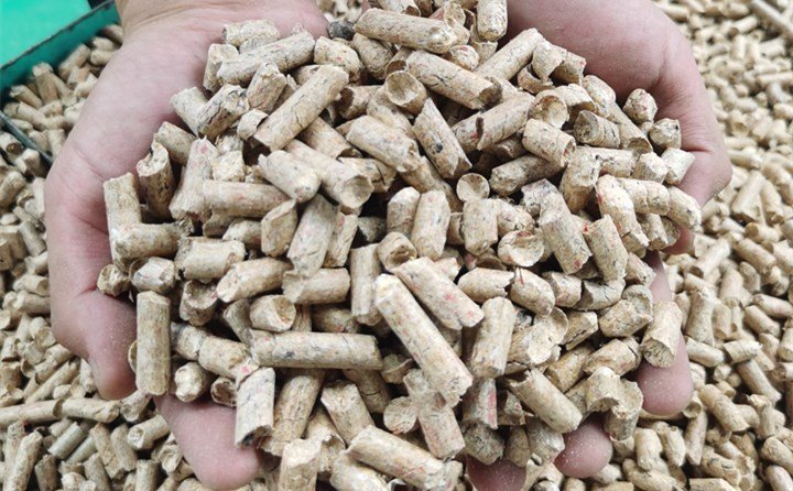 秸稈、鋸末、廢木頭等加工成顆粒狀的生物質燃料