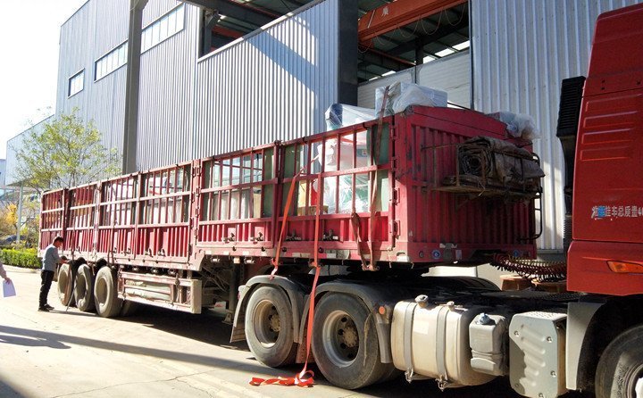 2臺132kw花生殼顆粒機發往山東菏澤,總的年產量可達5000-6000噸 2臺132kw花生殼顆粒機發往山東菏澤,總的年產量可達5000-6000噸