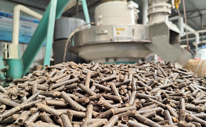 生物質(zhì)顆粒燃料是用秸稈顆粒機將樹枝、秸稈、鋸末等農(nóng)林廢棄物制成的新型清潔綠色燃料 生物質(zhì)顆粒燃料是用秸稈顆粒機將樹枝、秸稈、鋸末等農(nóng)林廢棄物制成的新型清潔綠色燃料